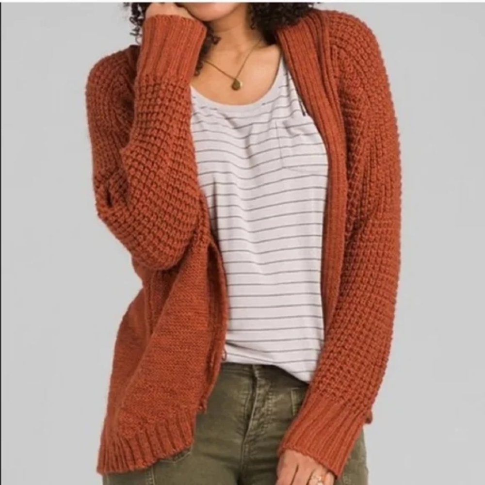 Prana Cider Chunky Knit Cardigan Small